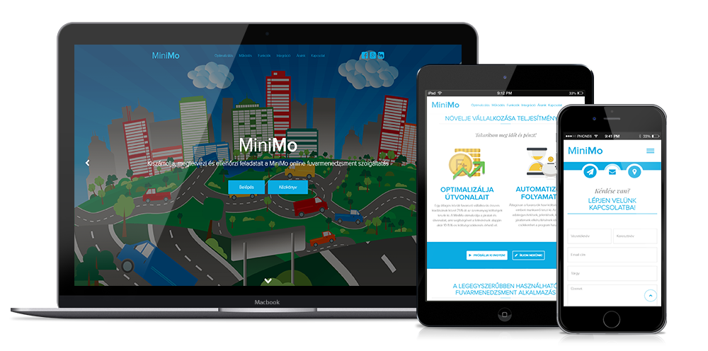  MiniMo landing page 